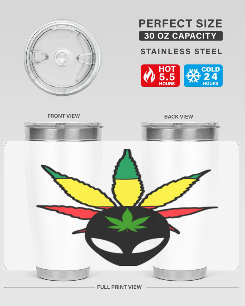 alien cannabis 10#- marijuana- Tumbler