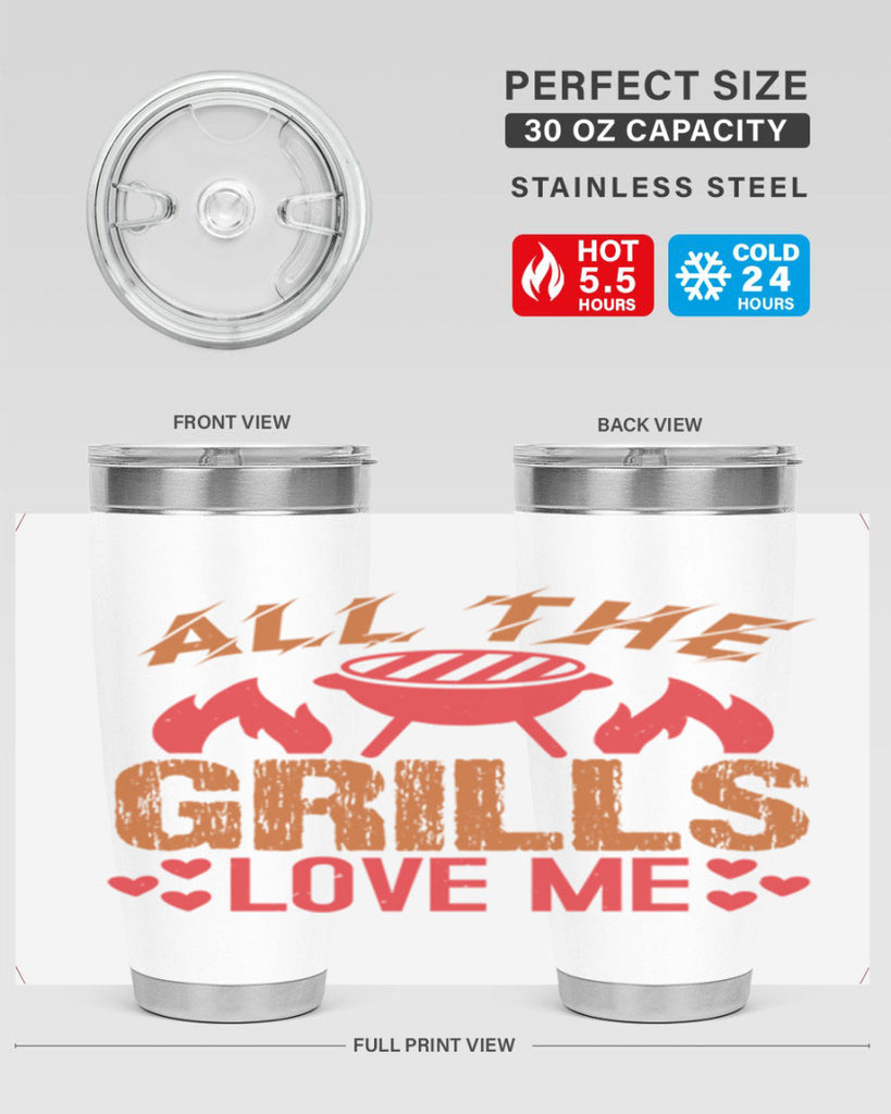all the grills love me 50#- bbq- Tumbler