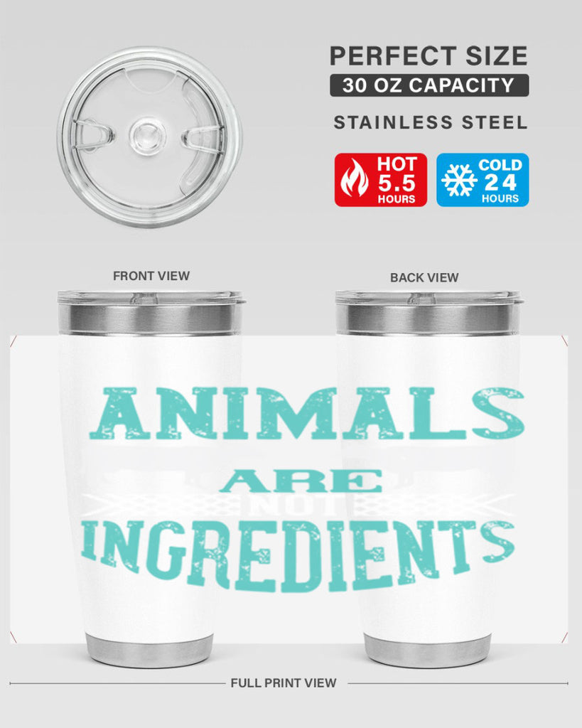 animals are not ingredients 103#- vegan- Tumbler