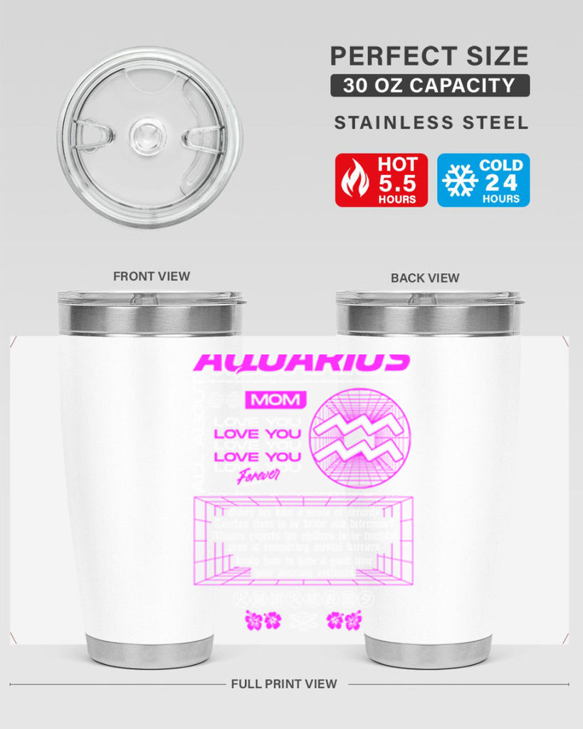 aquarius 86#- zodiac- Tumbler