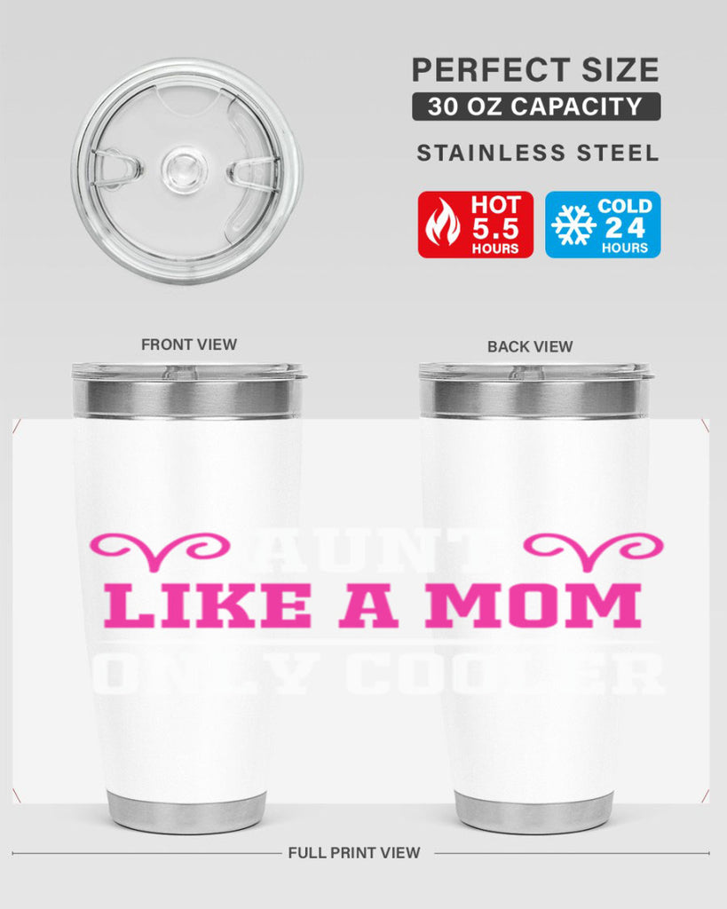 aunt like a mom only cooler 216#- mom- Tumbler