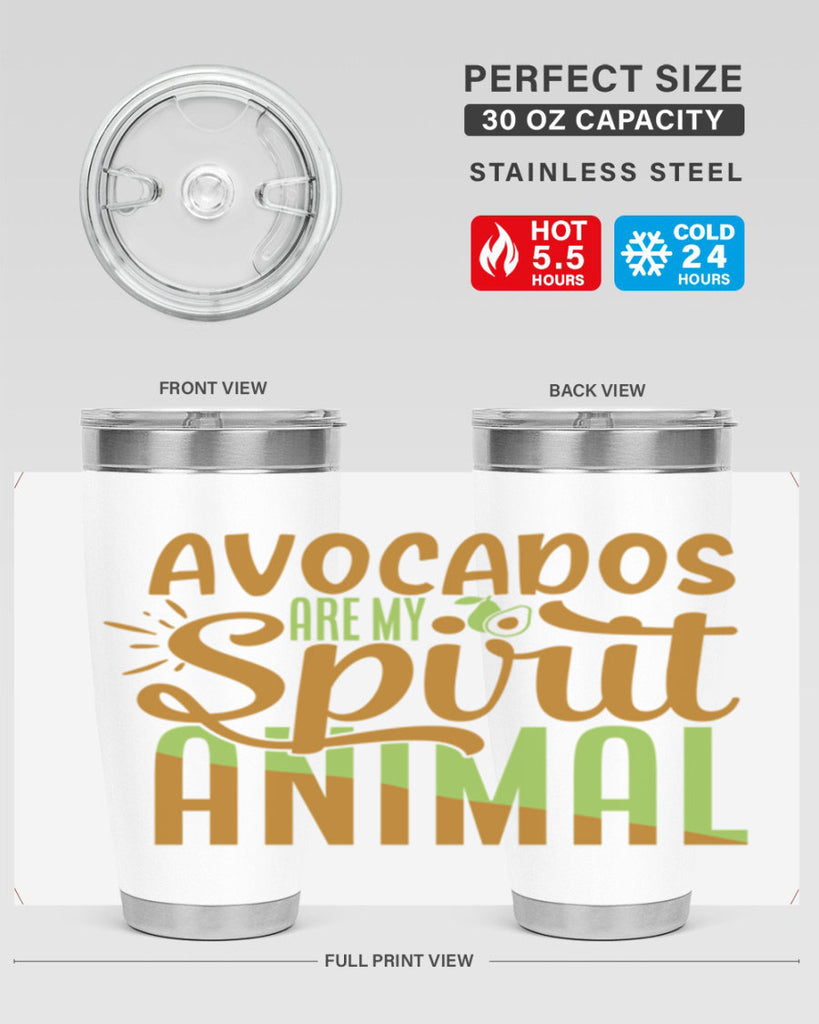 avocados are my spirit animal 9#- avocado- Tumbler