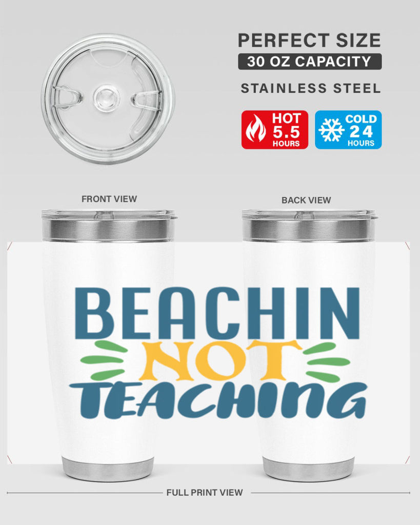 beachin not teaching Style 193#- teacher- tumbler