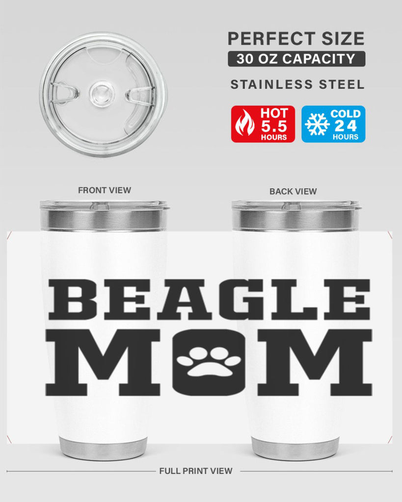 beagle mom 215#- mom- Tumbler