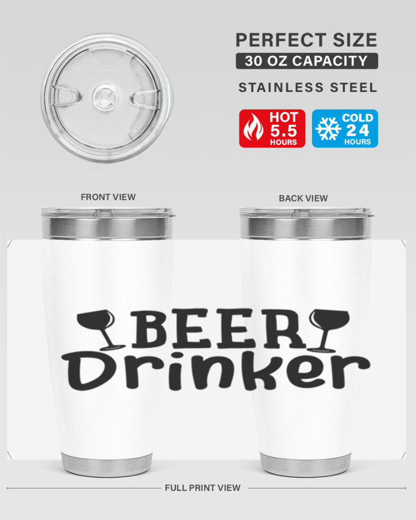 beer drinker 133#- beer- Tumbler