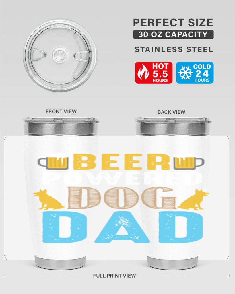 beer power dog dad 145#- beer- Tumbler