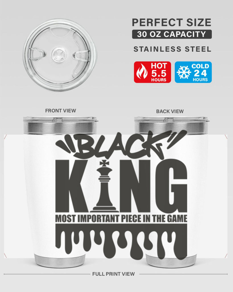 black king 214#- black words phrases- Cotton Tank