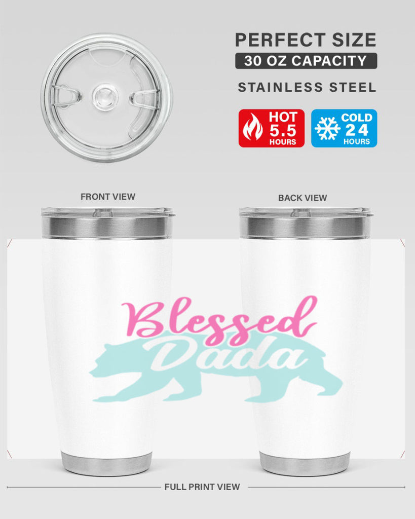 blessed dada 35#- dad- Tumbler