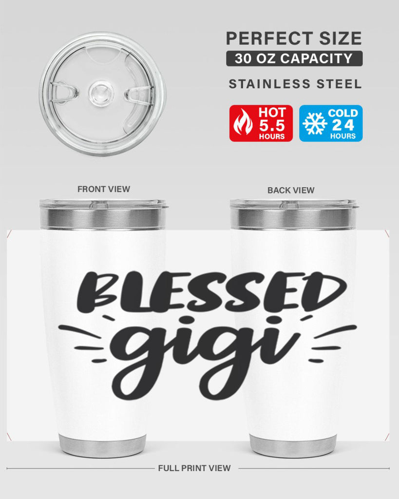 blessed gigi 64#- grandma - nana- Tumbler