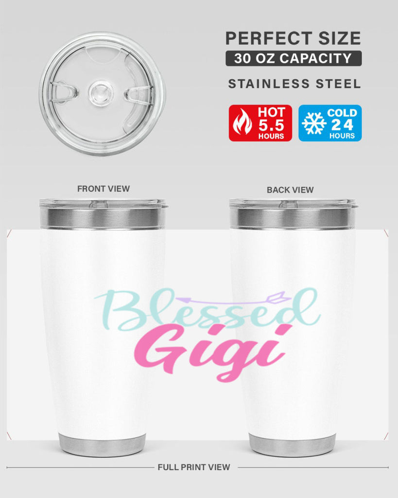 blessed gigi 65#- grandma - nana- Tumbler