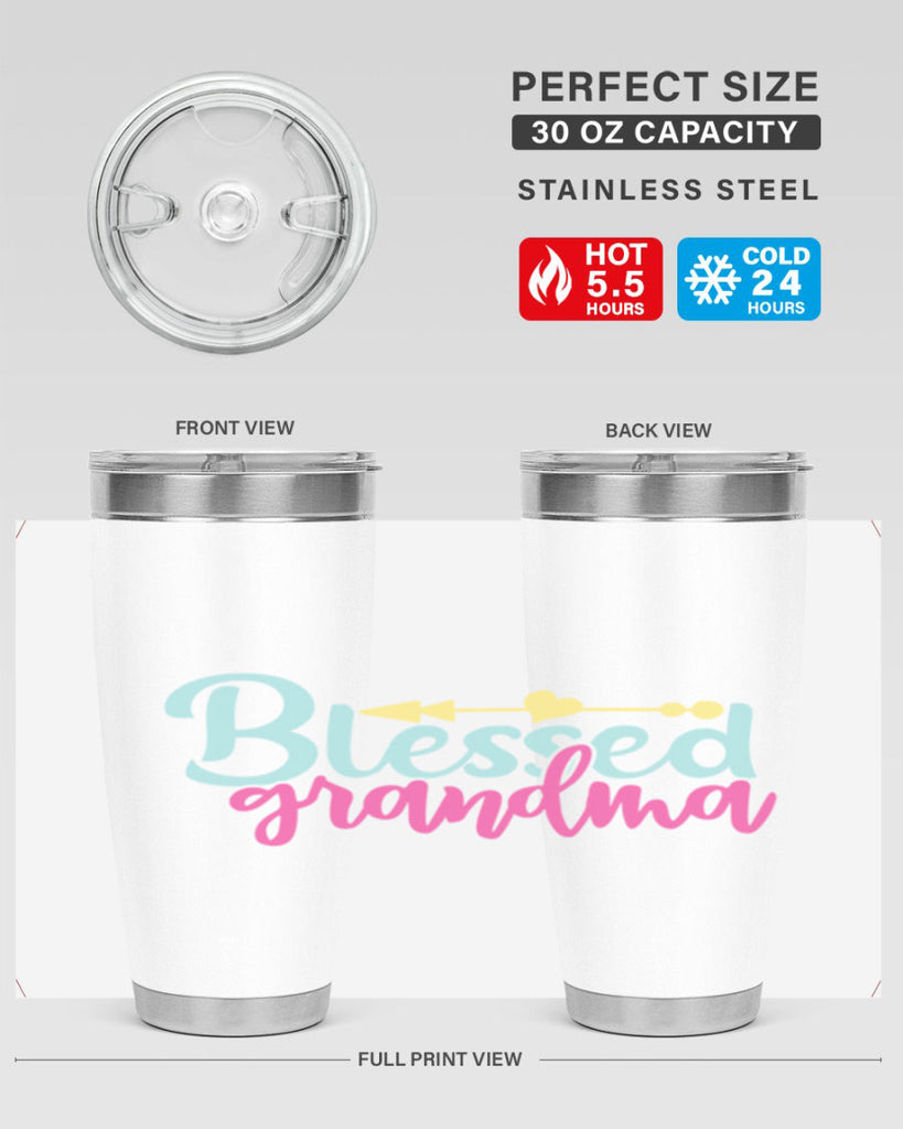 blessed grandma 63#- grandma - nana- Tumbler