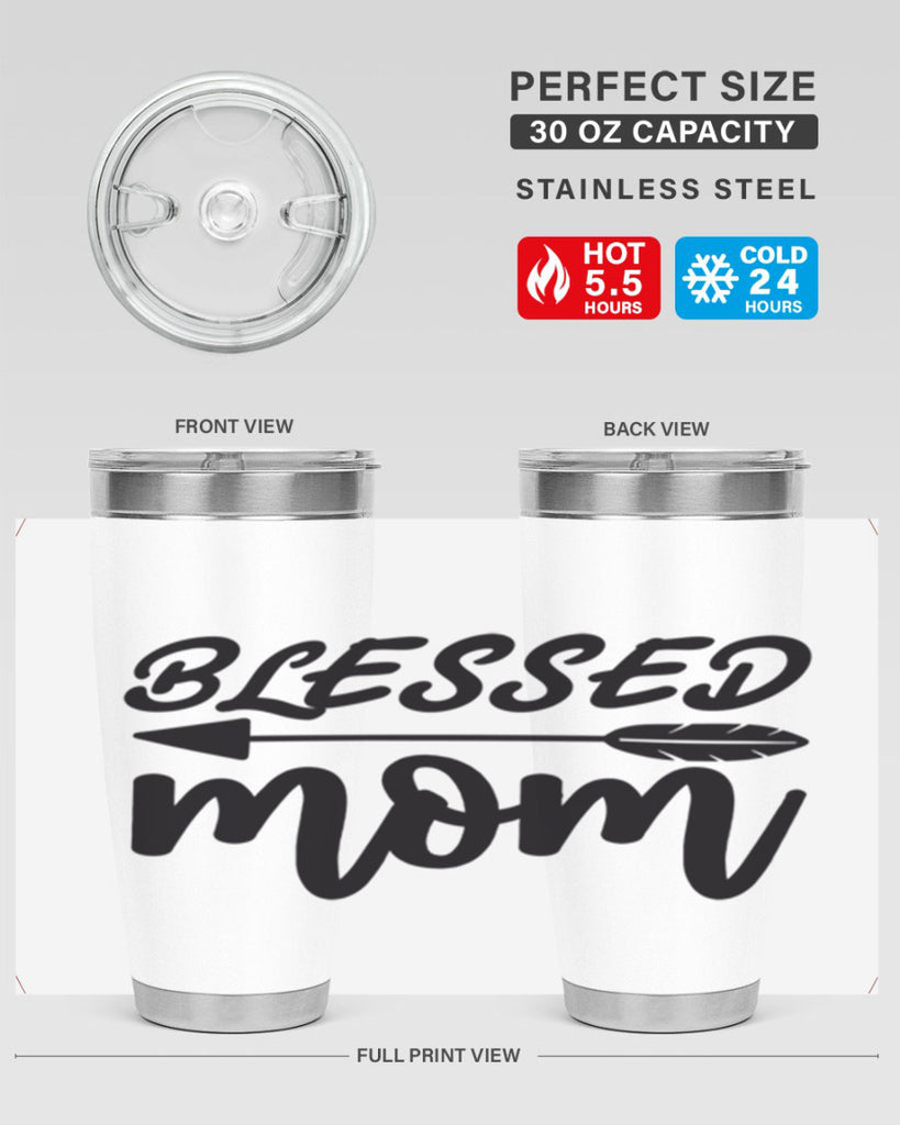 blessed mom 270#- mom- Tumbler