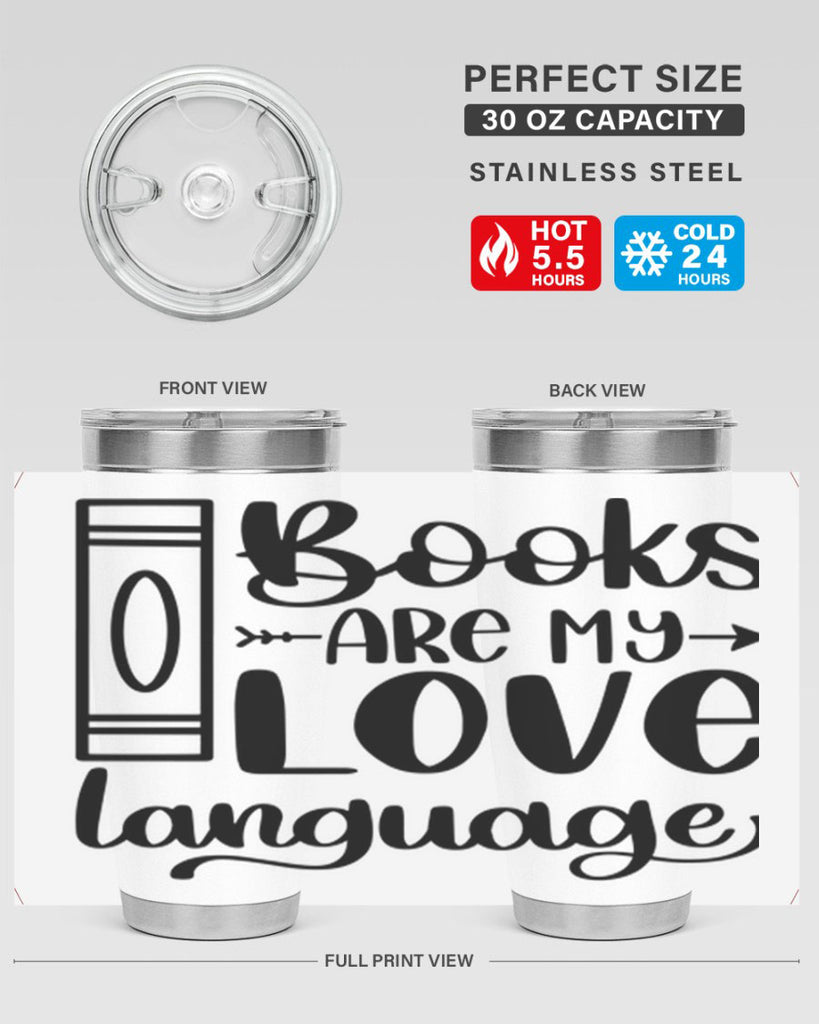 books are my love language 46#- reading- Tumbler