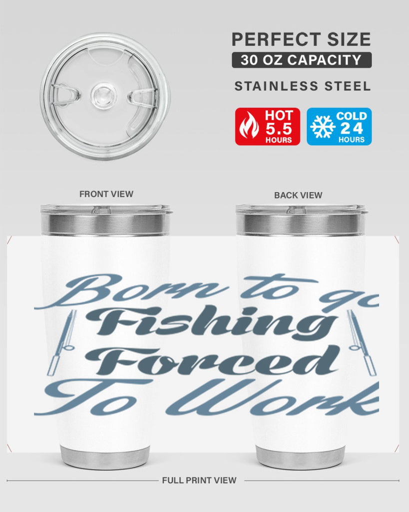 born to go fishing 177#- fishing- Tumbler