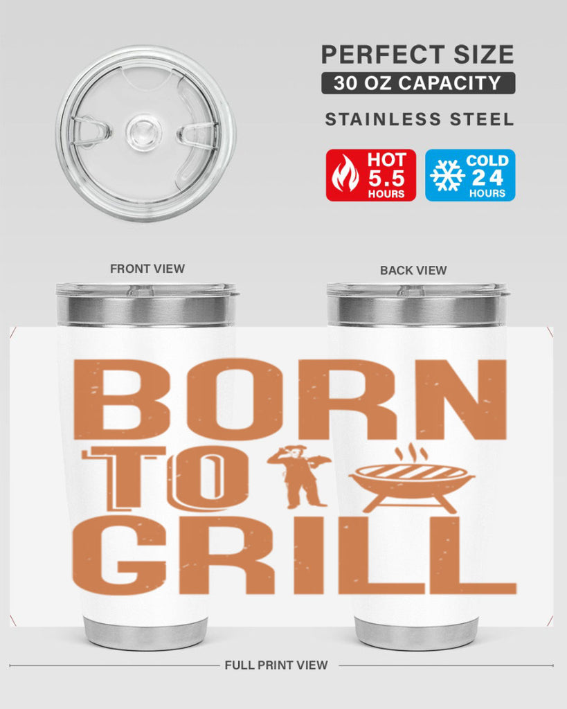 born to grill 1#- bbq- Tumbler