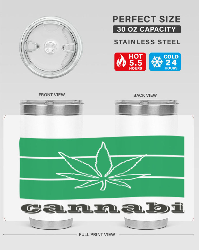 cannabi flag 36#- marijuana- Tumbler