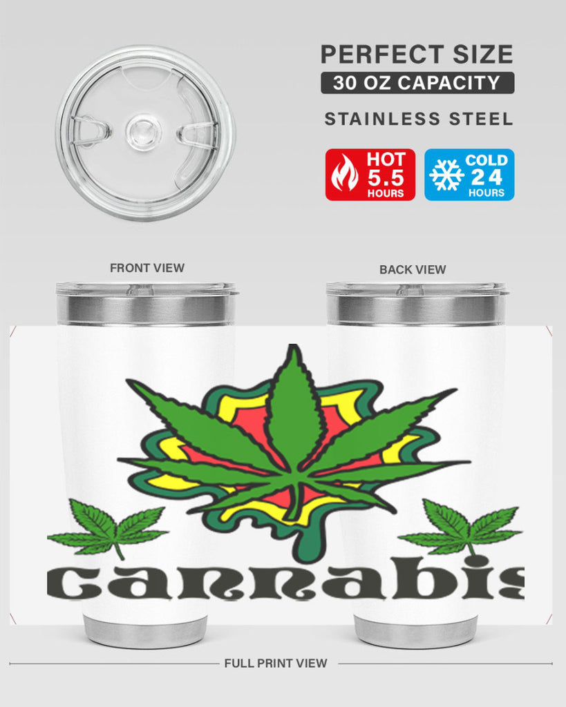 cannabis a 39#- marijuana- Tumbler