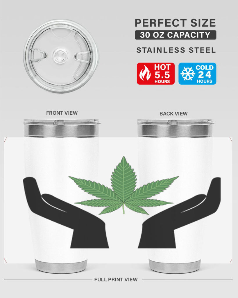 cannabis hands 44#- marijuana- Tumbler