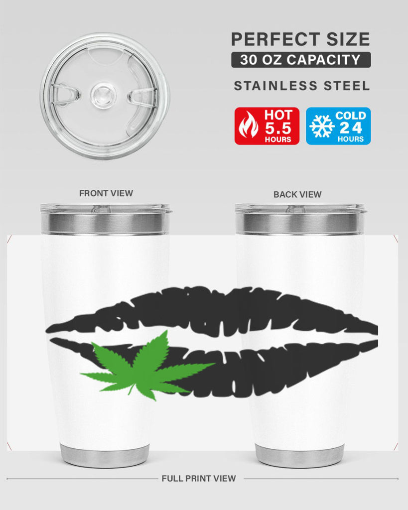 cannabis lips 47#- marijuana- Tumbler