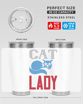 cat lady Style 31#- cat- Tumbler