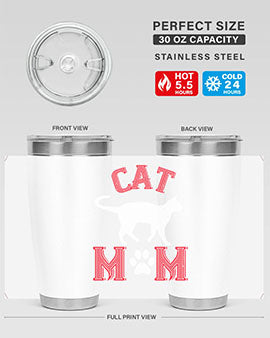 cat mom Style 35#- cat- Tumbler