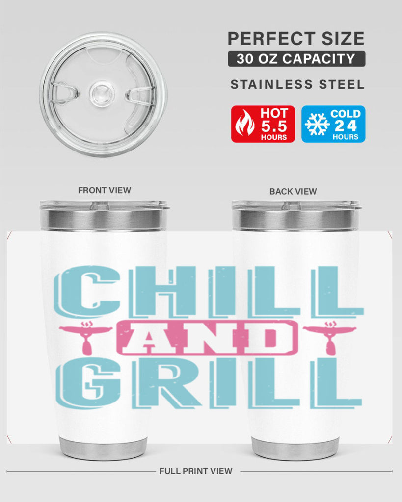 chill and grill 49#- bbq- Tumbler