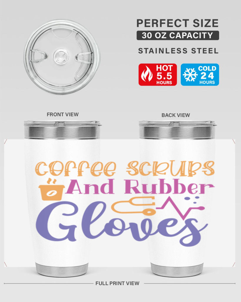 coffee scrubs and rubber gloves Style Style 211#- nurse- tumbler