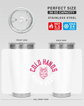 cold hands warm heart Style 42#- cat- Tumbler
