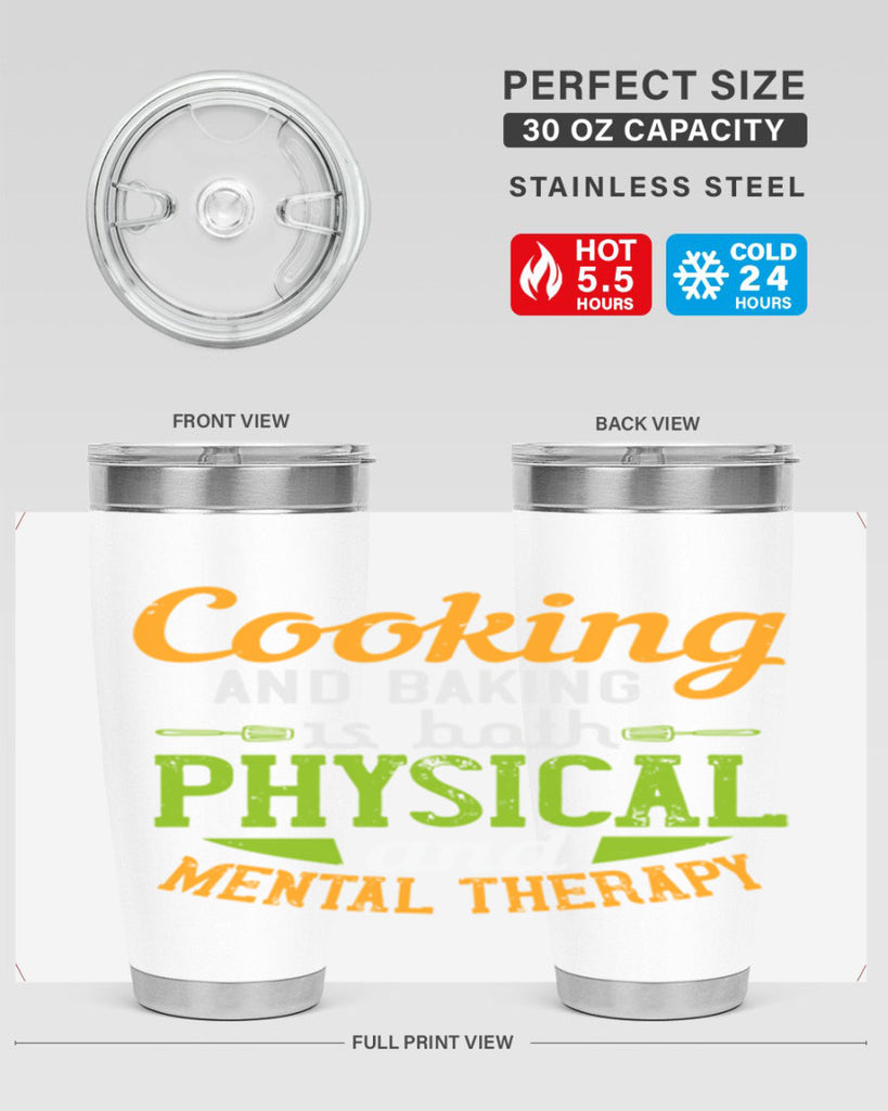 cooking and baking is both physical and mental therapy 1#- cooking- Tumbler