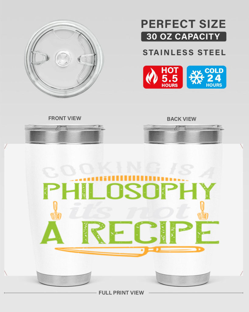 cooking is a philosophyits not a recipe 48#- cooking- Tumbler