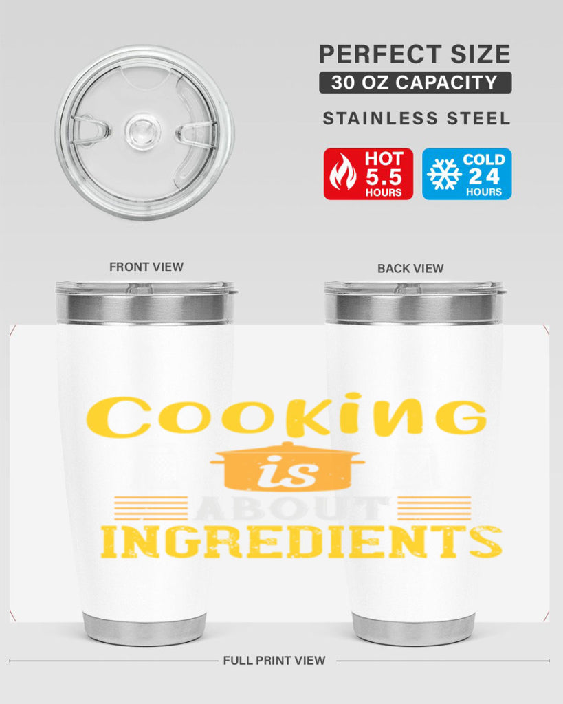 cooking is about ingredients 47#- cooking- Tumbler