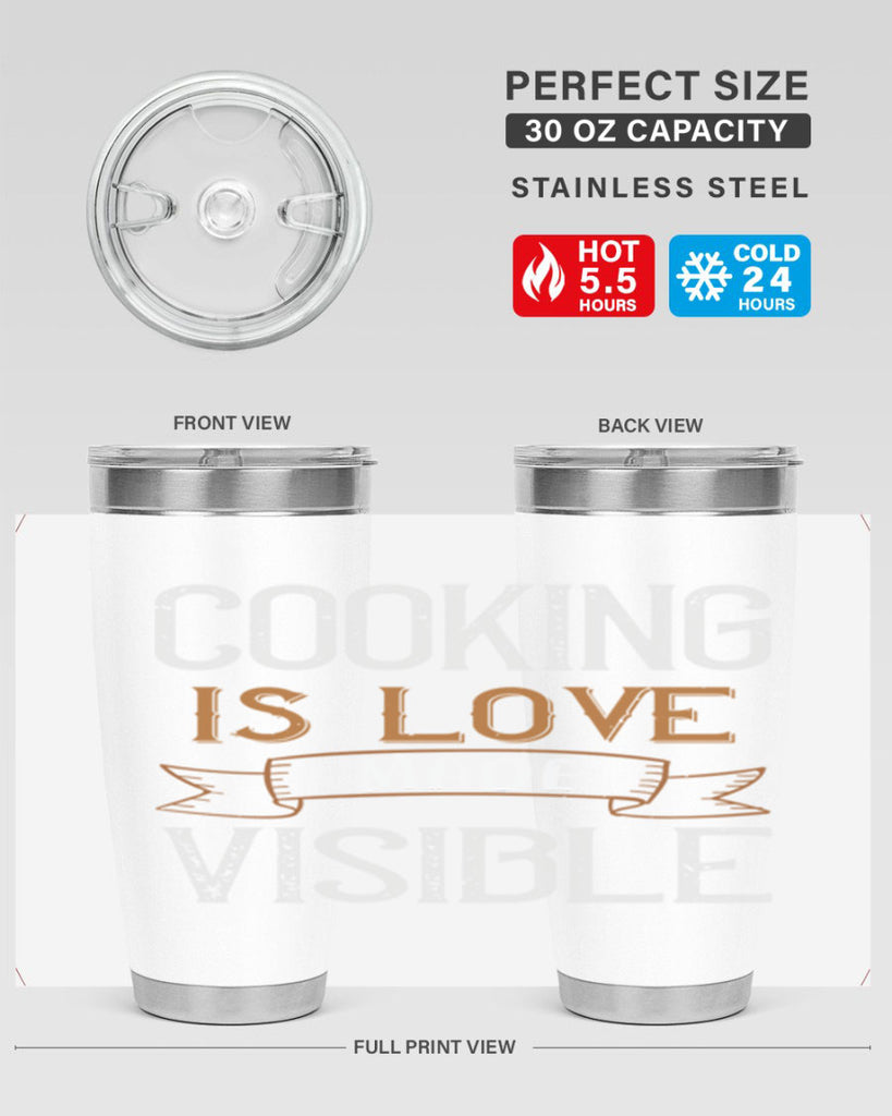 cooking is love made visible 43#- cooking- Tumbler