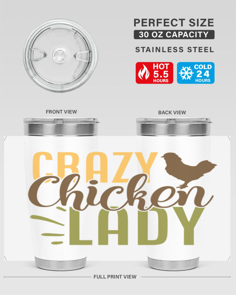 crazy chicken lady 18#- farming and gardening- Tumbler