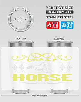 crazy horse Style 9#- horse- Tumbler