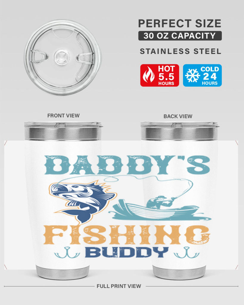 daddy’s fishing buddy 166#- fishing- Tumbler