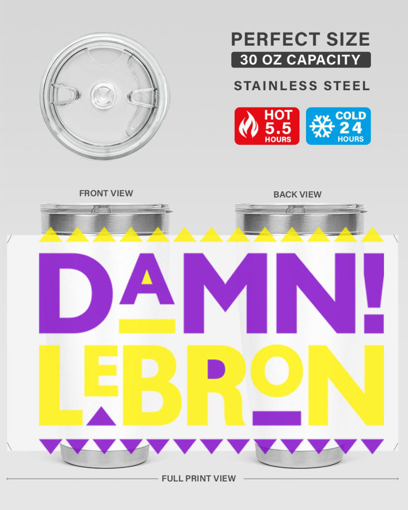 damn lebron 177#- black words phrases- Cotton Tank