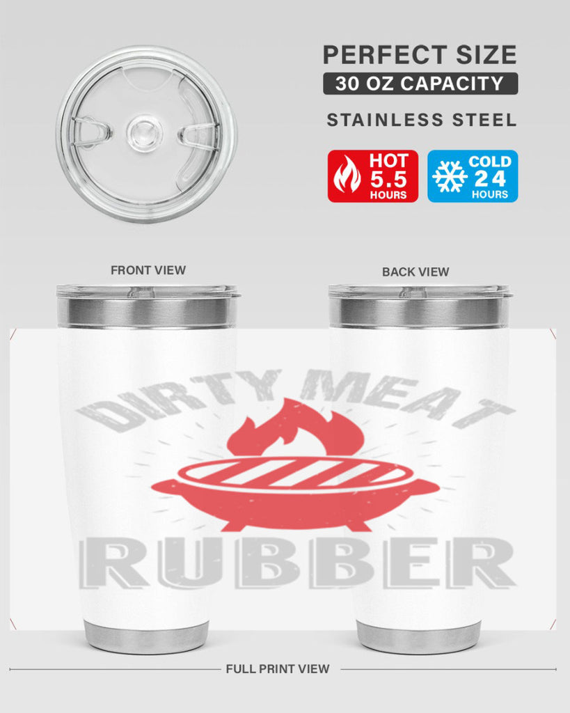 dirty meat rubber 46#- bbq- Tumbler