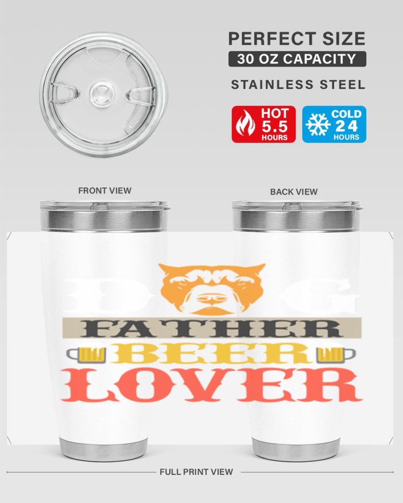 dog father beer lover 116#- beer- Tumbler