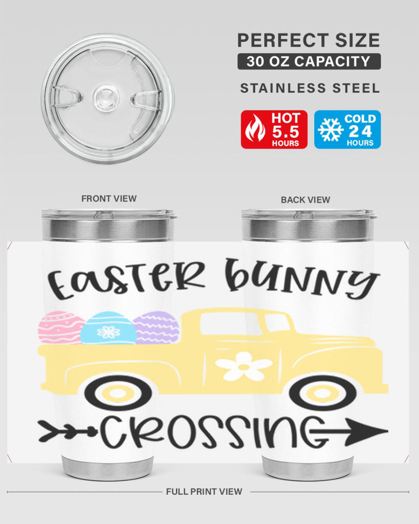 easter bunny crossing 59#- easter- Tumbler