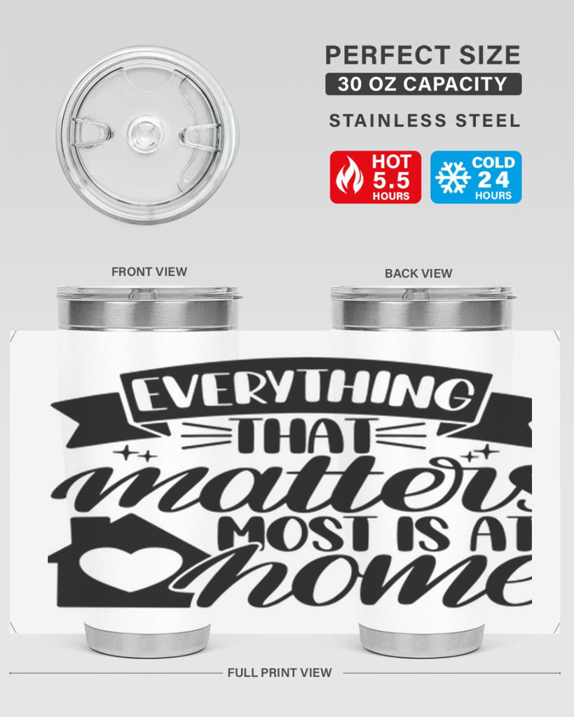 everything that matters most is at home 20#- home- Tumbler