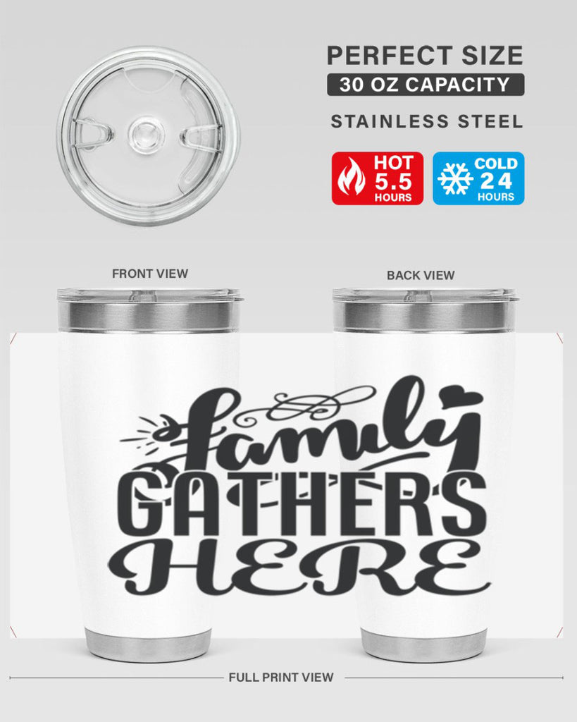 family gathers here 39#- family- Tumbler