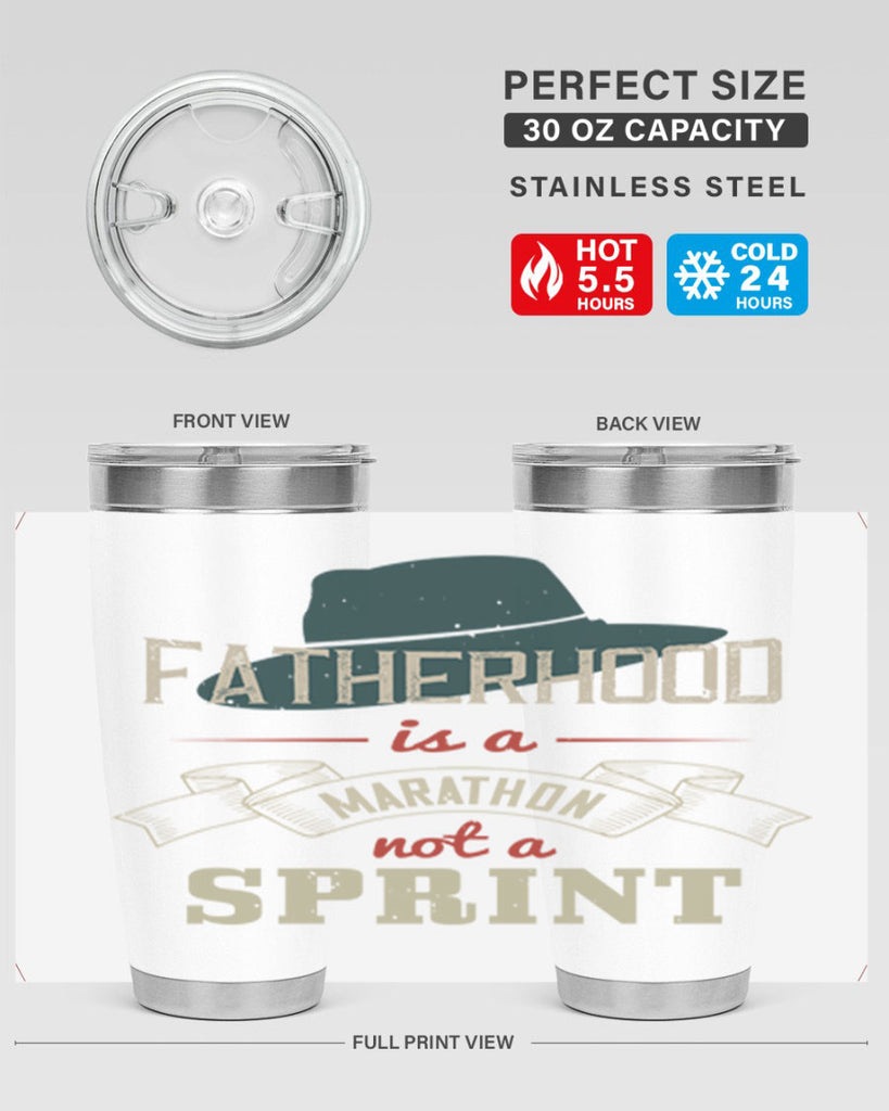 fatherhood is a marathon 227#- fathers day- Tumbler