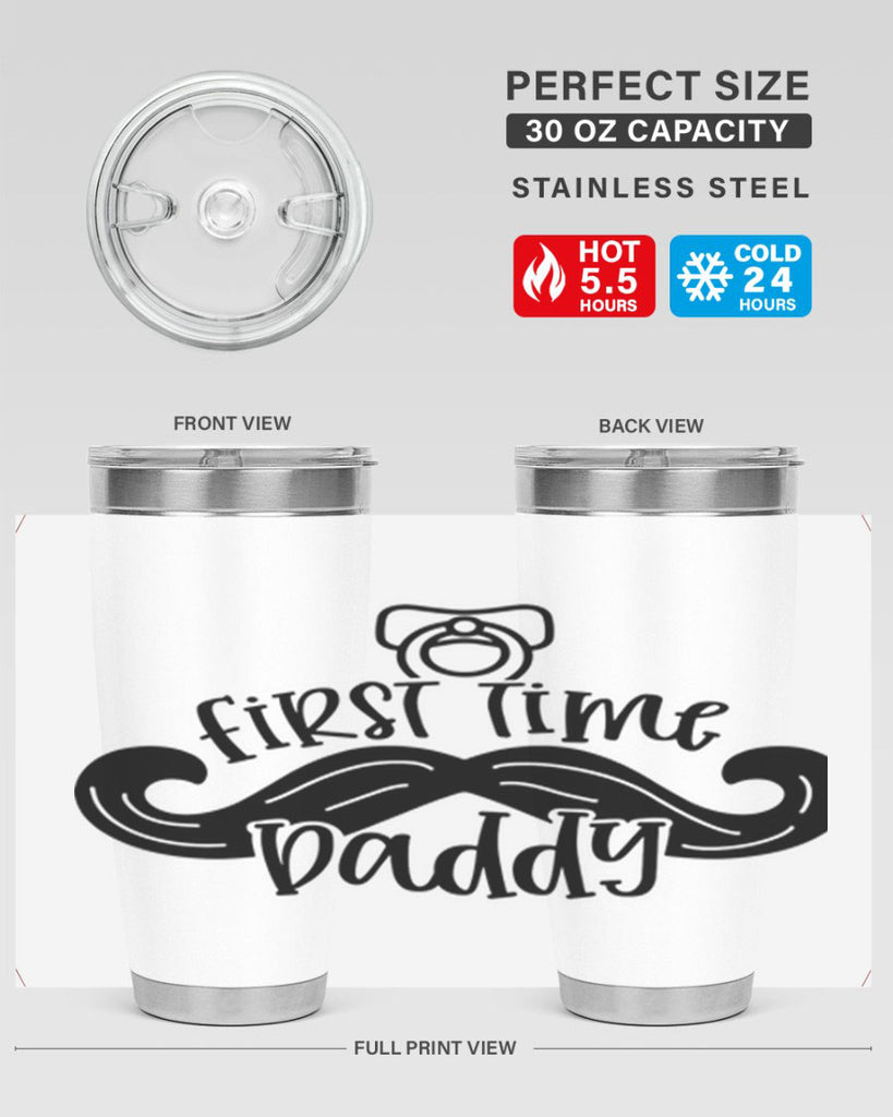 first time daddy 51#- fathers day- Tumbler