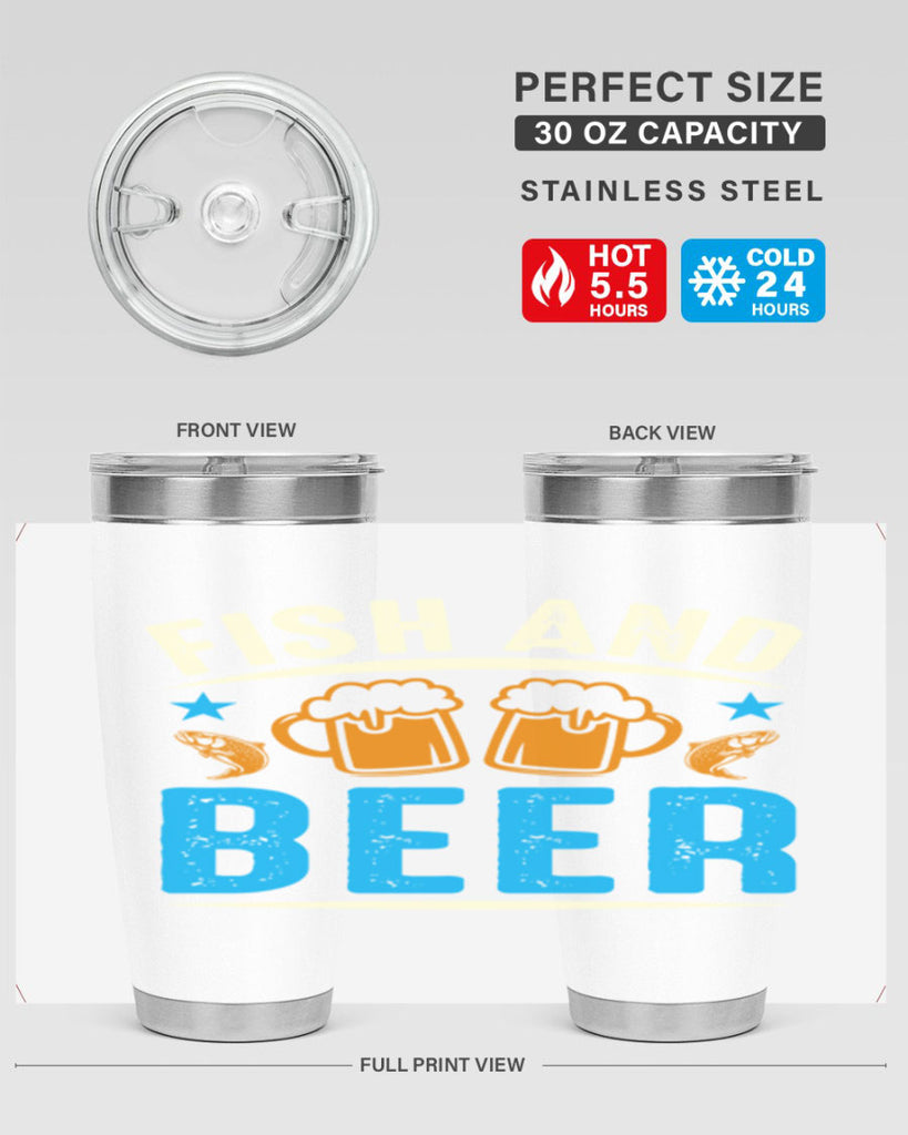 fish and beer 114#- beer- Tumbler