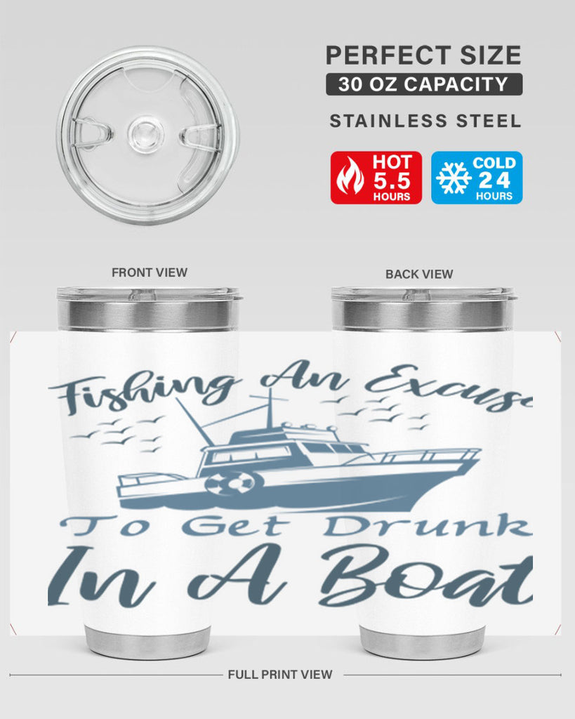 fishing an excuse 152#- fishing- Tumbler