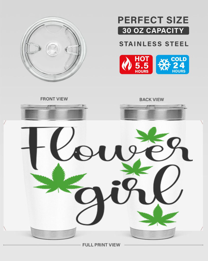 flower girl cannabis 84#- marijuana- Tumbler