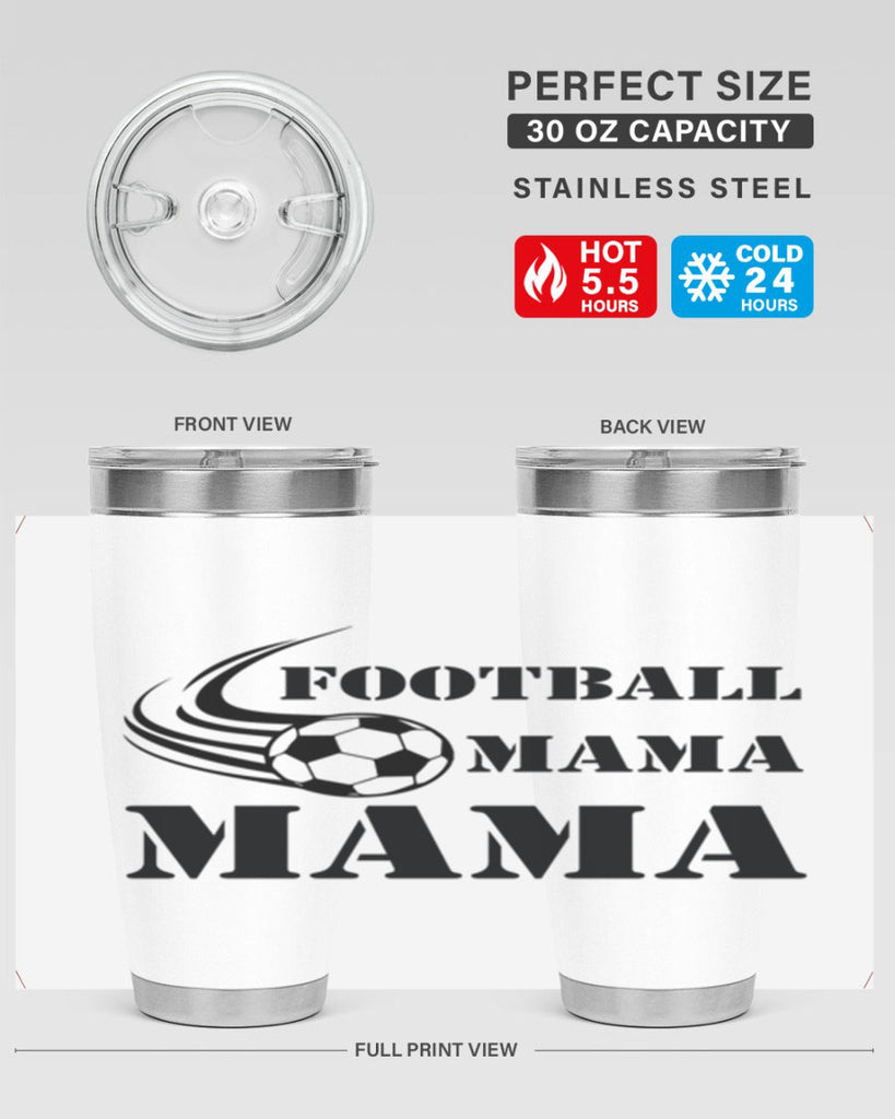 football mama 179#- mom- Tumbler