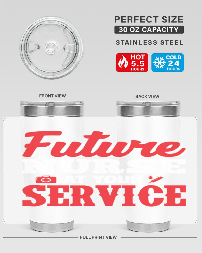 future nurse at your servicepng Style 241#- nurse- tumbler