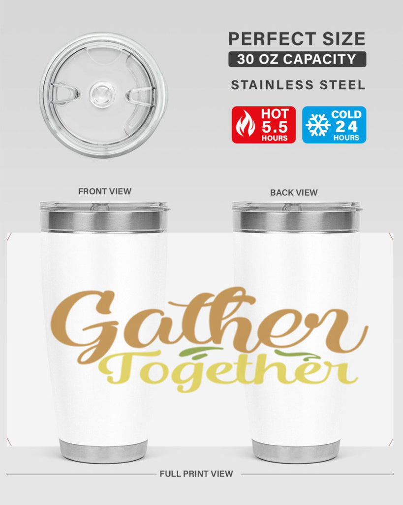 gather together 61#- thanksgiving- Tumbler