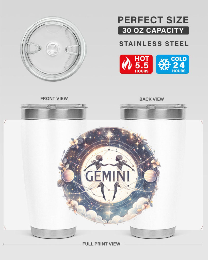 gemini 237#- zodiac- Tumbler